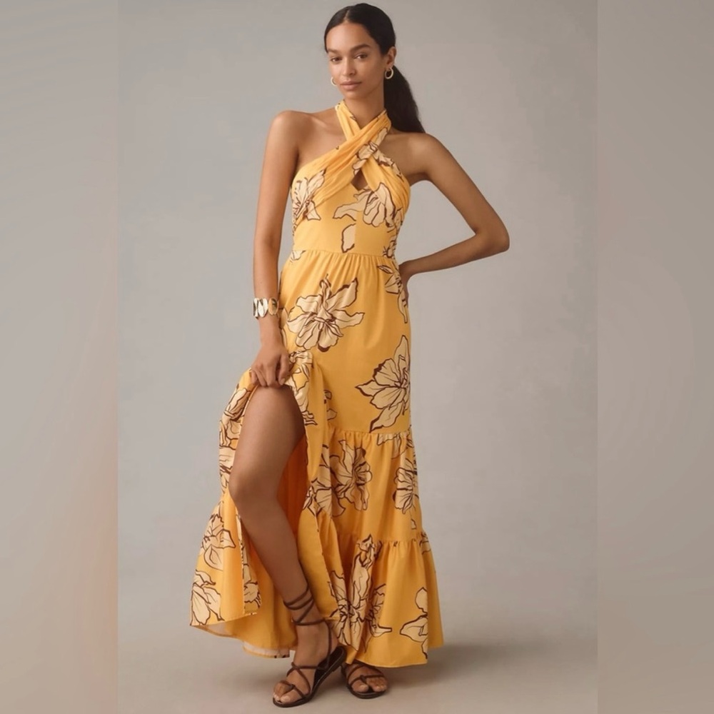 Hutch floral halter maxi dress